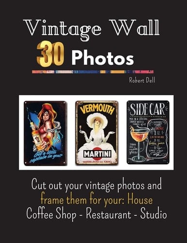 Vintage Wall Art Photo Frame Cut Out Your Vintage Photos and Frame Them for Your: House Coffee Shop - Restaurant - Studio