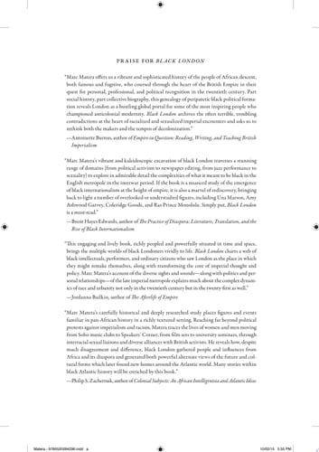 Black London The Imperial Metropolis and Decolonization in the Twentieth Century