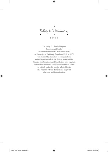 A Time of Lost Gods Mediumship, Madness, and the Ghost after Mao