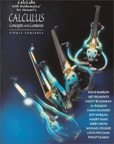 Calclabs with Mathematica for Stewart S Single Variable Calculus Concepts and Contexts, Single Variable