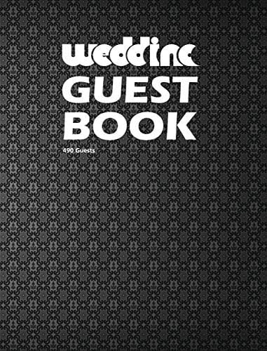 Wedding Guest Book III, Blank Write-in Notebook. (Gray)