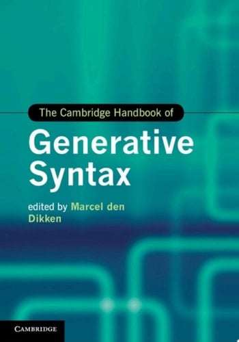 The Cambridge Handbook of Generative Syntax
