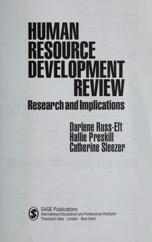 Human Resource Development Review Research and Implications