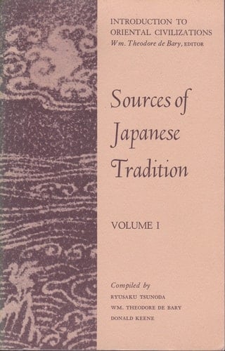 Sources of Japanese Tradition