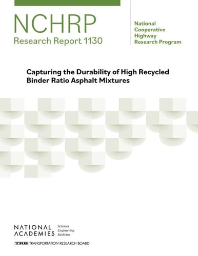 Capturing the Durability of High Recycled Binder Ratio Asphalt Mixtures