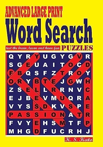 ADVANCED LARGE PRINT Word Search Puzzles