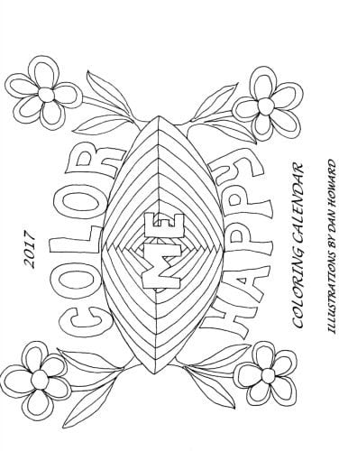 2017 Coloring Calendar