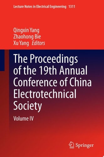 The Proceedings of the 19th Annual Conference of China Electrotechnical Society