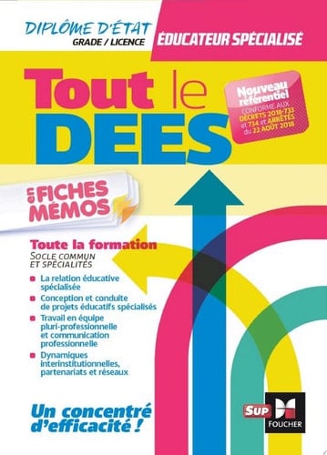 Tout le DEES en fiches mémos - Diplôme d'état Educateur spécialisé - Révision