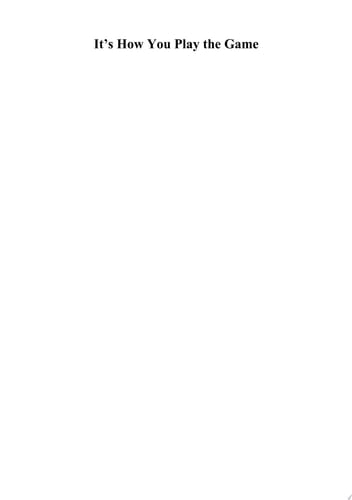 It's How You Play the Game: International Perspectives on the Study of Sport