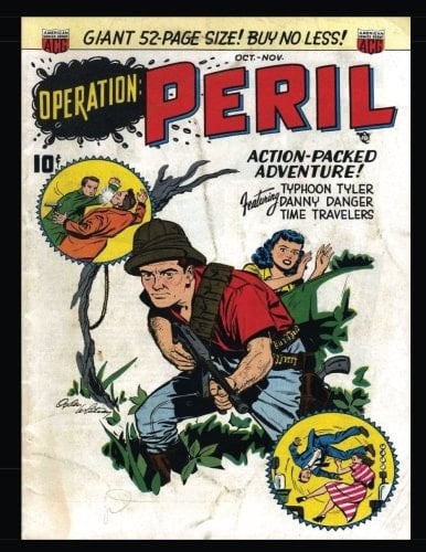 Operation Peril #1 Golden Age Adventure Comic 1950