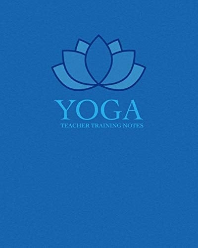 Yoga Teacher Training Composition Notebook/Journal College Ruled with Stylized Blue Lotus Cover