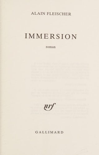 Immersion roman