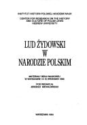 Lud żydowski w narodzie polskim: Materiały sesji naukowej, w Warszawie 15-16 wrzesień 1992 (Polish Edition)