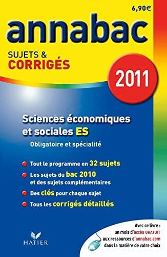 Sciences économiques et sociales Sujets et corrigés 2011