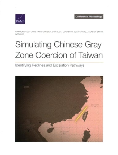 Simulating Chinese Gray Zone Coercion of Taiwan Identifying Redlines and Escalation Pathways