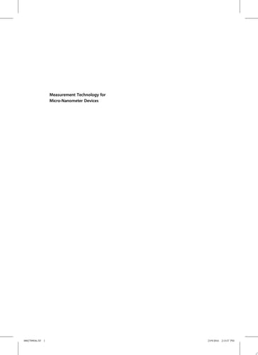 Measurement Technology for Micro-Nanometer Devices