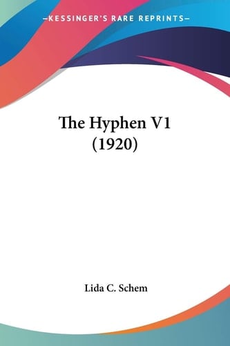 The Hyphen V1 (1920)