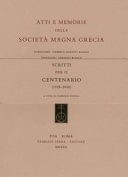 Scritti per il centenario (1920-2020)