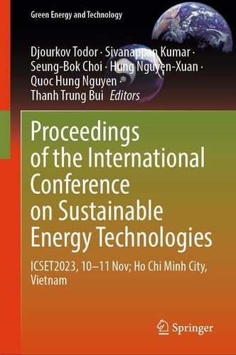 Proceedings of the International Conference on Sustainable Energy Technologies ICSET2023, 10–11 Nov; Ho Chi Minh City, Vietnam