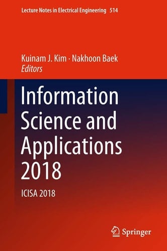 Information Science and Applications 2018 ICISA 2018