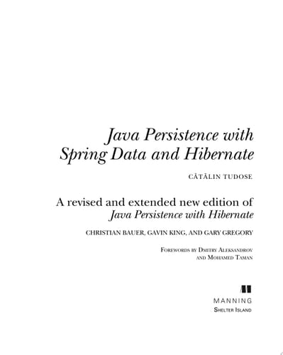Java Persistence with Spring Data and Hibernate