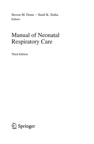 Manual of Neonatal Respiratory Care