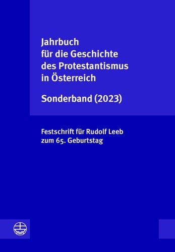 Festschrift für Rudolf Leeb zum 65. Geburtstag