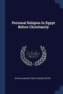 Personal Religion In Egypt Before Christianity