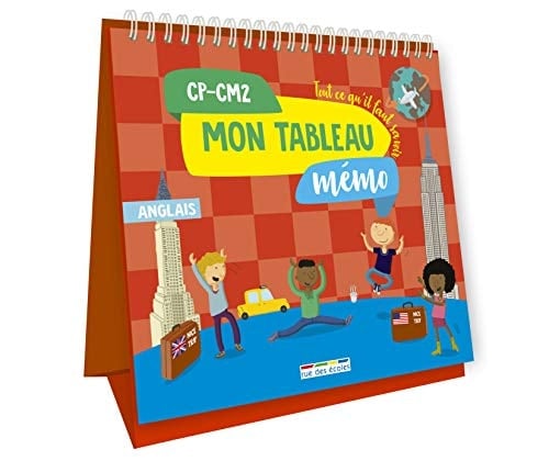 Mon tableau mémo anglais CP-CM2 Tout ce qu'il faut savoir
