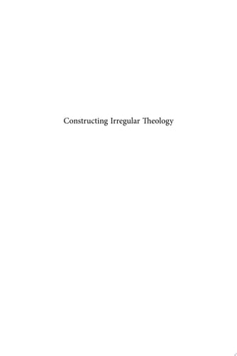 Constructing Irregular Theology Bamboo and Minjung in East Asian Perspective