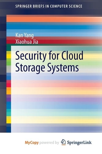 Security for Cloud Storage Systems