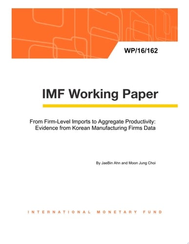 From Firm-Level Imports to Aggregate Productivity Evidence from Korean Manufacturing Firms Data