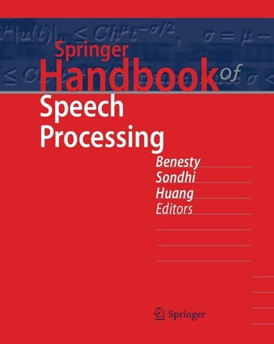 Springer Handbook of Speech Processing