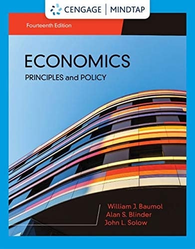 MindTap for Baumol/Blinder/Solow's Economics: Principles & Policy, 2 terms Printed Access Card