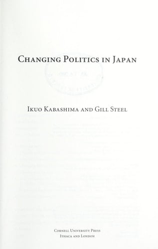 Changing Politics in Japan