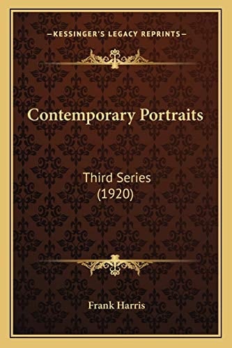 Contemporary Portraits: Third Series (1920)