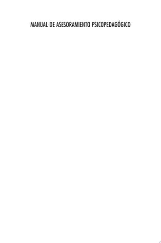 Manual de Asesoramiento Psicopedagógico