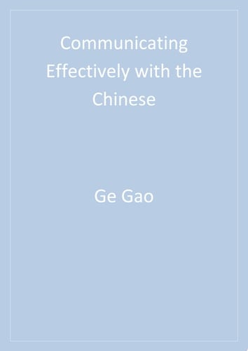 Communicating Effectively with the Chinese
