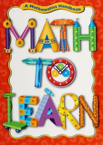 Great Source Math to Learn Handbook Hardcover 2002