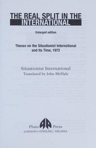 The Real Split in the International