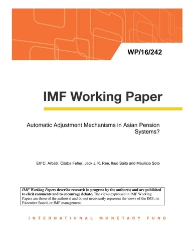Automatic Adjustment Mechanisms in Asian Pension Systems?