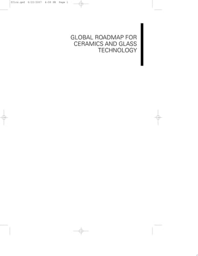 Global Roadmap for Ceramic and Glass Technology