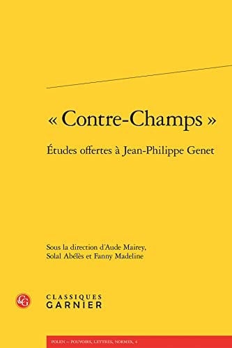"Contre-champs" études offertes à Jean-Philippe Genet