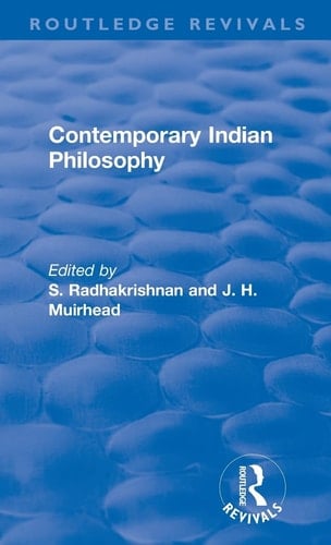 Revival Contemporary Indian Philosophy (1936)