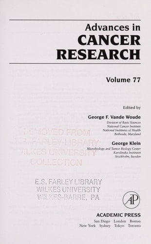 Advances in Cancer Research (Volume 77)