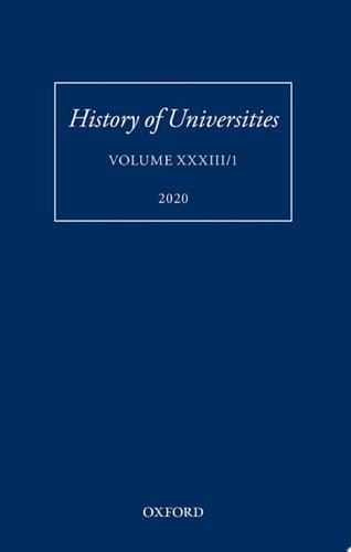 History of Universities: Volume XXXIII/1 (History of Universities Series)