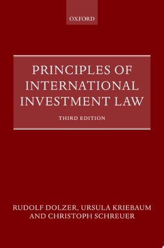 Principles of International Investment Law