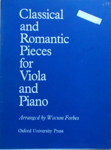 Classical and Romantic Pieces for Viola and Piano