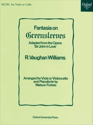 Fantasia on Greensleeves: Viola/Cello and Piano